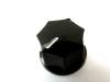 BLACK ABS 15MM 7 SIDED CONTROL POTENTIOMETER KNOB 5007-5